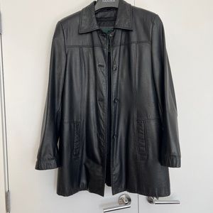 Danier women mid-length leather jacket